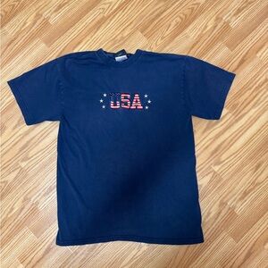 Varsity Navy USA Graphic Tee